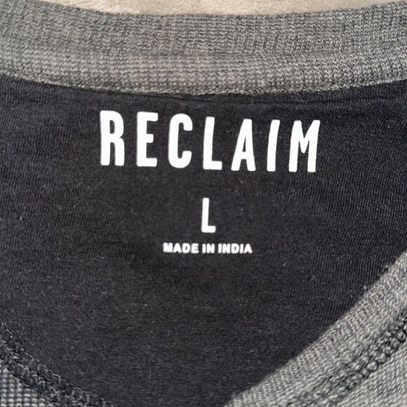 Buckle Reclaim L Crewneck Pullover Knit Army Camo Green Unhemmed Sweater - Picture 9 of 10